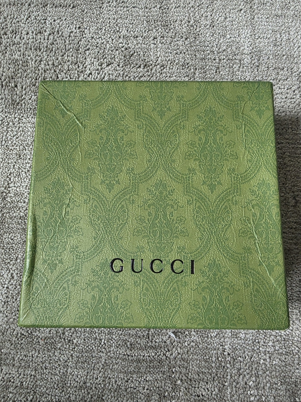 Gucci Green Patterned Gift Box